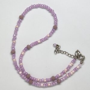 "Lavender Light" Beaded Necklace