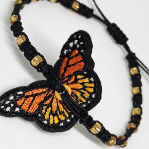 Monarch Butterfly Macramé Bracelet